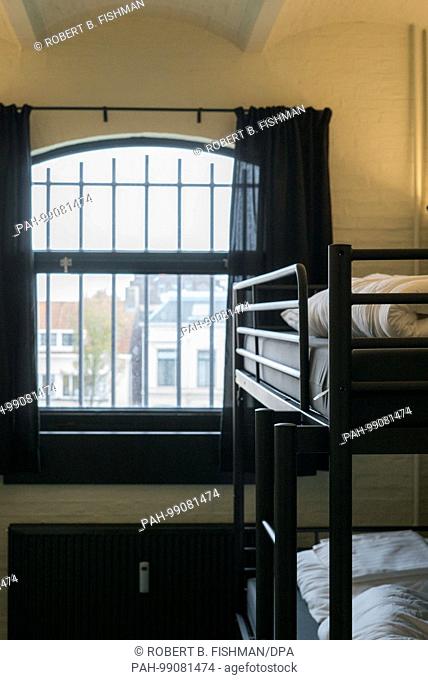 Part of Former prison Blokhuisport transformed into Alibi Hostel in leeuwarden, European Capital of Culture 2018: Prison Cell transformed into a hostel room, 13