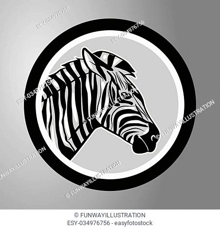 Zebra head cartoon Stock Photos and Images | agefotostock