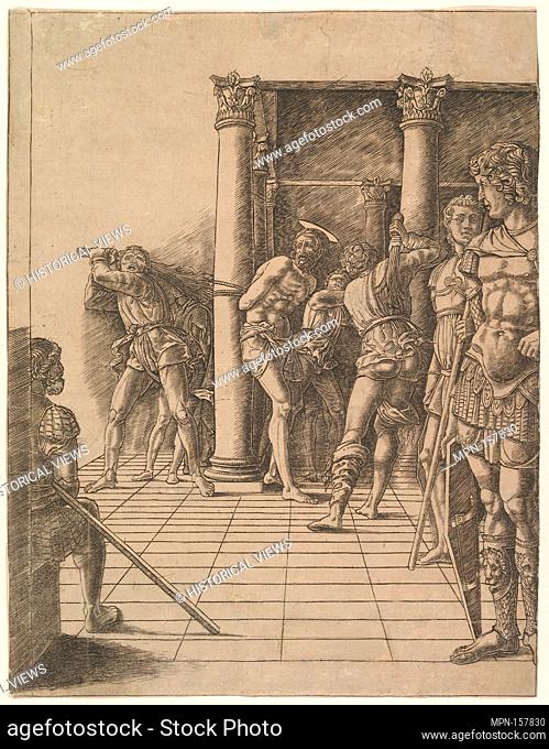 The Flagellation, with the Pavement. Artist: School of Andrea Mantegna (Italian, Isola di Carturo 1430/31-1506 Mantua); Date: ca