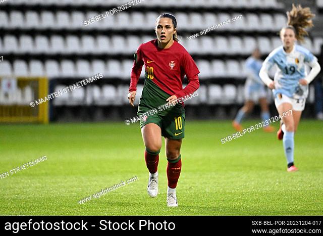 Mafalda Barboz of Portugal pictured during a friendly soccer game between the national women under 23 teams of Belgium, called the red flames