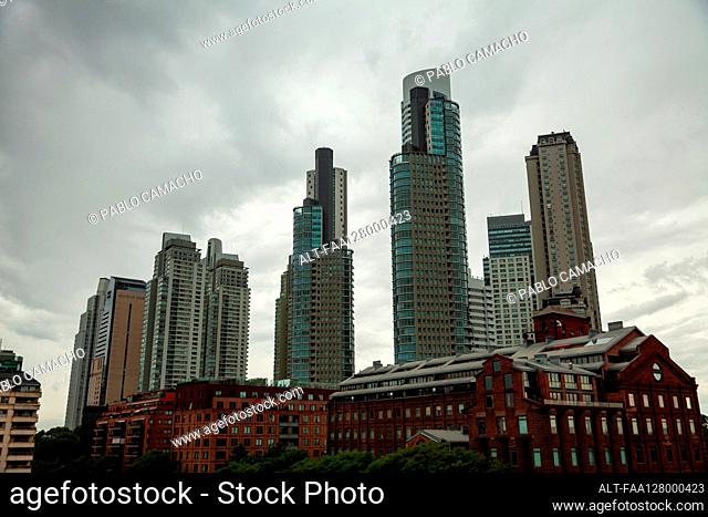 View of high rise office buildings