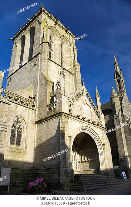 St Ronan church  Locronan Lokorn in Breton Finistère department in Bretagne in northwestern France