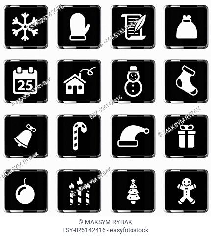 Christmas simply symbol for web icons and user interface