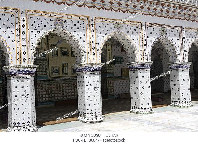 The interior of Star Mosque, locally known as Tara Masjid It is located, at the Armanitola area of the old part of Dhaka city The mosque has ornate designs and...