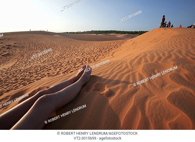 The famous Red Sand Dunes, Mui Ne, Phan Thiet, Vietnam