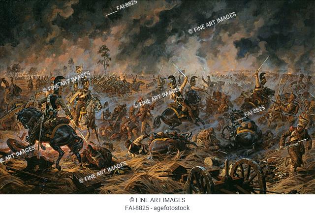 The Battle of Borodino on August 26, 1812. Averyanov, Alexander Yuriyevich (*1950). Oil on canvas. Modern. 2002. State Borodino War and History Museum, Moscow