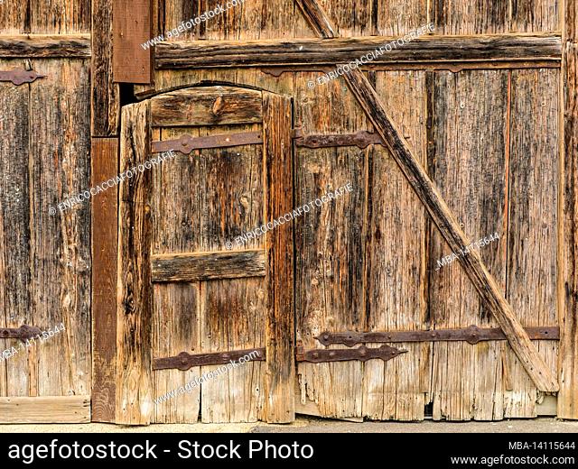 barn door, old and weathered