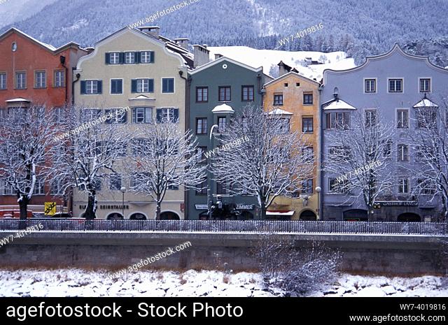 town partial view, innsbruck, austria