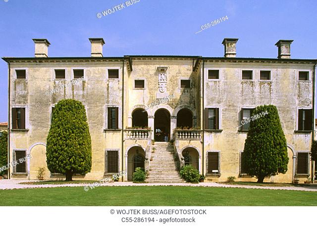 Villa Godi Malinverni (16th century) in Lugo di Vicenza. Veneto, Italy