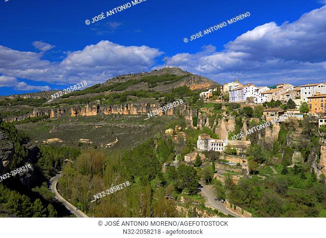 Cuenca, Jucar river gorge, UNESCO World Heritage Site. Castilla-La Mancha. Spain