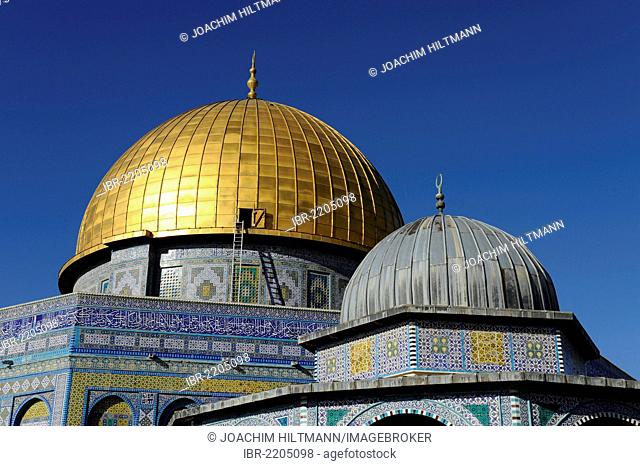 Dome of the Rock, domes, Temple Mount, Old City, Jerusalem, Israel, Middle East, Asia Minor, Asia