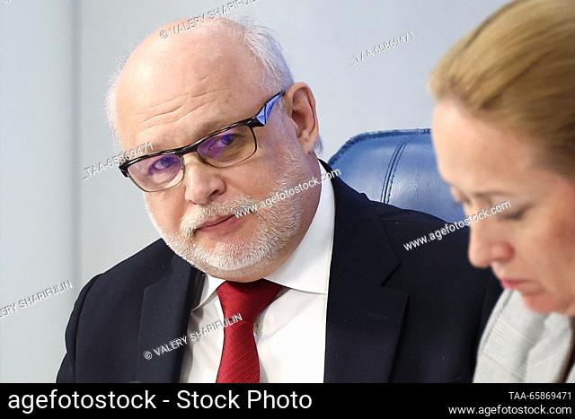 RUSSIA, MOSCOW - DECEMBER 18, 2023: Vladimir Salamatov, Director of the Institute of International Trade and Sustainable Development at MGIMO University