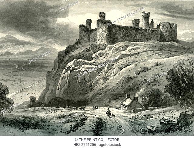 'Harlech Castle', c1870