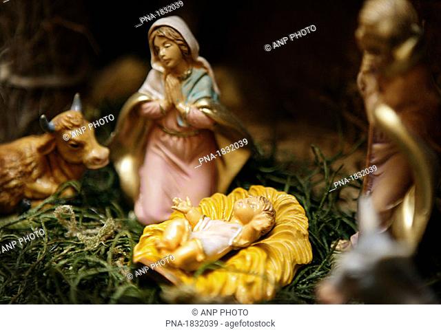 Christmas, nativity scene