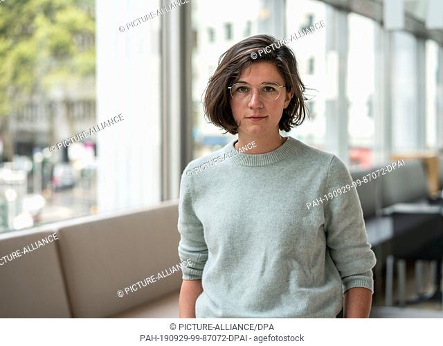 29 September 2019, Hessen, Frankfurt/Main: Miku Sophie Kühmel (""Kintsugi""), one of six nominated authors on the shortlist for the German Book Prize 2019