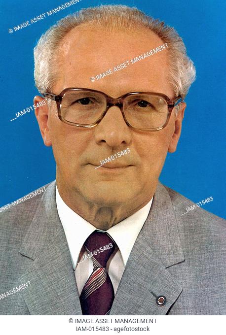 Erich Honecker 1912 – 1994, German Communist politician who led the German Democratic Republic East Germany from 1971 until 1989