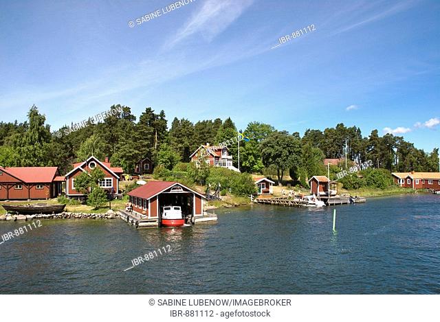 Skerry near Vaxholm, Stockholm archipelago, Sweden