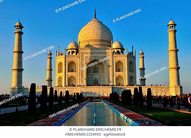 India, Uttar Pradesh State, the Taj Mahal, listed as World Heritage by UNESCO