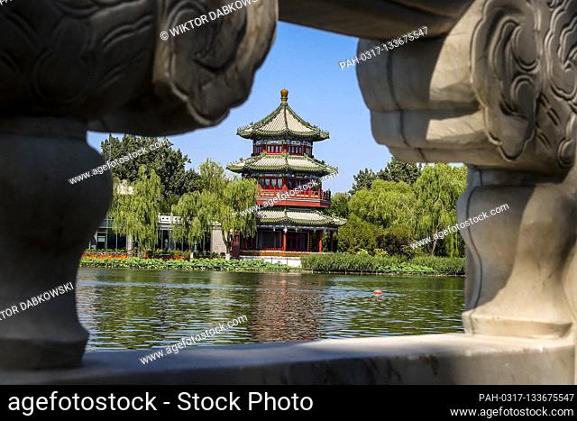 Usually busy touristic area of Houhai lake in Beijing, China on 07/07/2020 The Chinese capital took strict measures to stop the spread of Covid-19 as new cases...