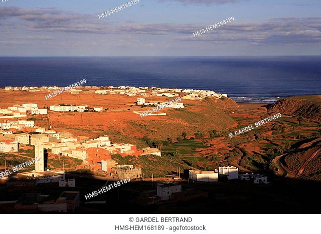 Morocco, Souss region, Atlantic coast South of Agadir, Mirleft, village
