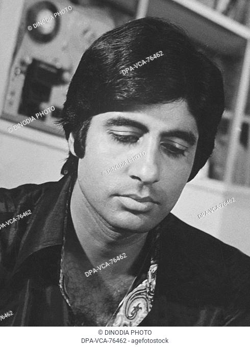 South Asian , Indian Bollywood Film Star Actor Amitabh Bachchan in one of his earlier homes, India NO MODEL RELEASED