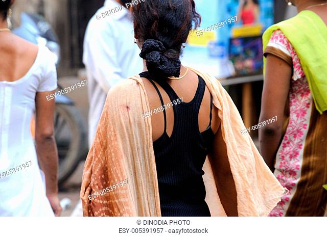 Woman at kamathipura , Mumbai Bombay , Maharashtra , India