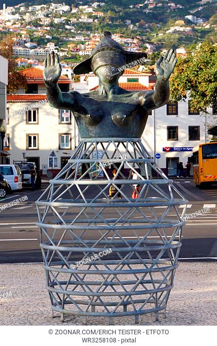 Moderne Kunst an der Uferpromenade, Funchal, Madeira, Portugal