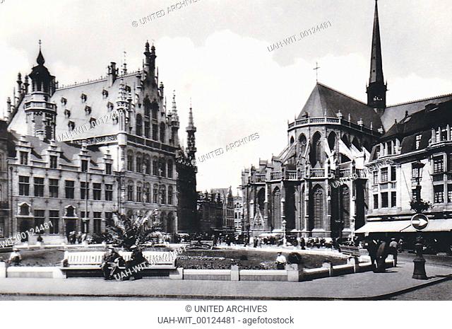 Das Kollegiat St. Peter in der Stadt Loewen., Sammlung Wittmann, history, historical