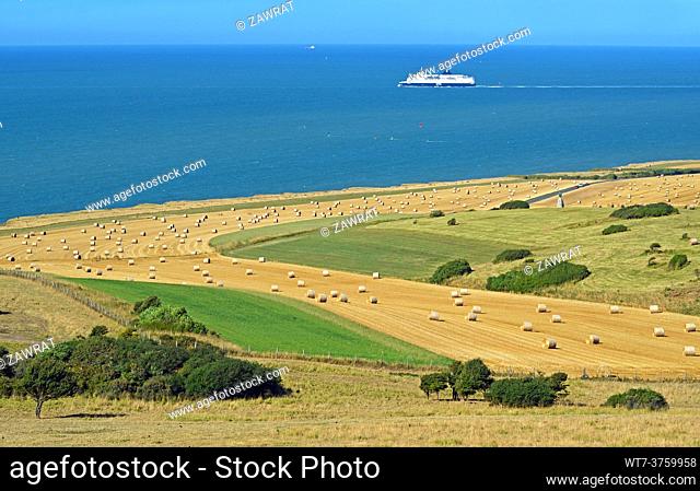 The land on the English Channel, Normandy