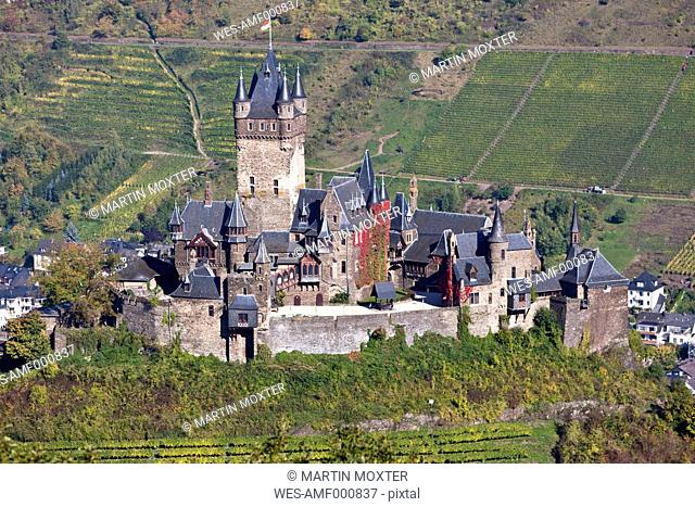 Germany, Rhineland Palatinate, View of Imperial Castle in Cochem