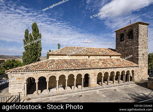 Church of the Savior, 13th century rural Romanesque, Carabias, Guadalajara, Spain