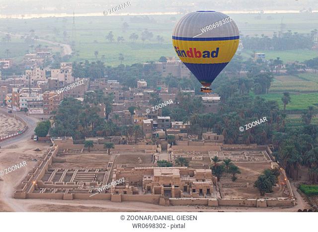Ballon über den Tempel Anlagen