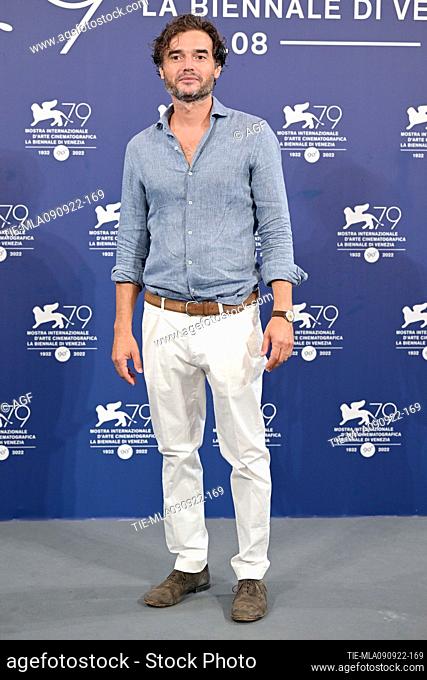 Paolo Briguglia during the photocall for ""Chiara"" at the 79th Venice International Film Festival on September 09, 2022 in Venice, Italy