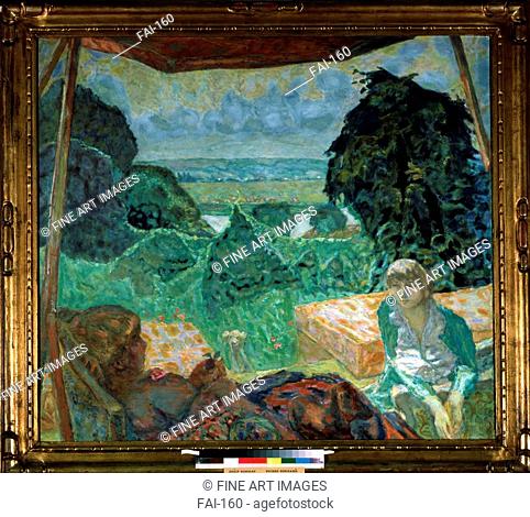 Summer in the Normandy. Bonnard, Pierre (1867-1947). Oil on canvas. Nabis. c. 1912. State A. Pushkin Museum of Fine Arts, Moscow. 114x128. Painting