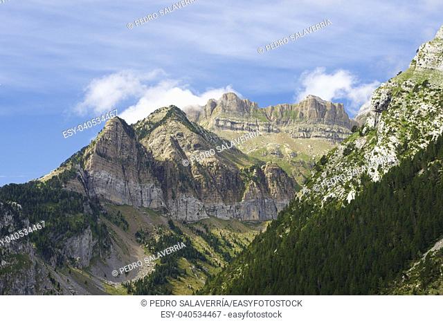 Rioseta Mountains in Pyrenees, Canfranc Valley, Aragon, Huesca, Spain