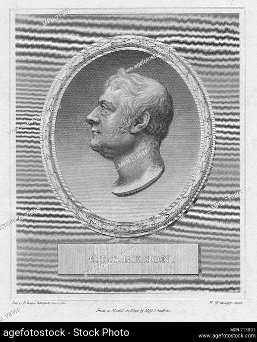Clarkson [portrait]. Print Collection Slavery Anti-slavery movement. Abolitionists. Thomas Clarkson. Date Issued: 1810-01-01 Place: Pall Mall Publisher: R