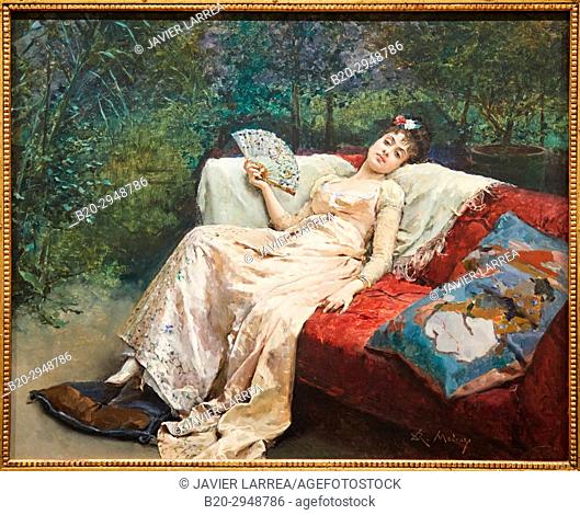 Raimundo de Madrazo, La sieste, 1875, Alicia Koplowitz Collection, Museo de Bellas Artes, Fine Arts Museum, Bilbao, Bizkaia, Euskadi, Spain, Europe