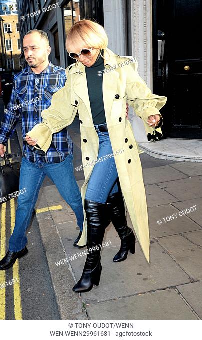 Mary J Blige leaves The Kiss FM Studios Featuring: Mary J Blige Where: London, United Kingdom When: 02 Nov 2016 Credit: Tony Oudot/WENN
