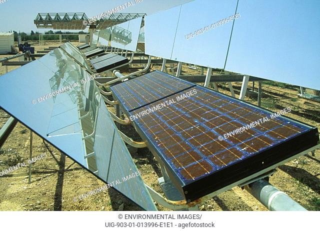Paz linear Fresnel concentrators at Ben Gurion National Solar Energy Plant, Israel