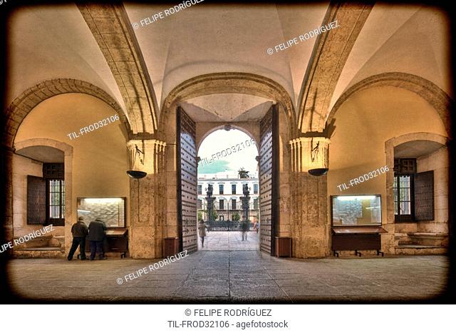 Main entrance hall, University of Seville (former Royal Tobacco Factory), Seville, Spain