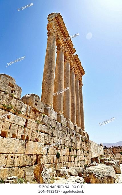 CPM Baalbeck 1031042 Pillars of Jupiter Temple LEBANON 