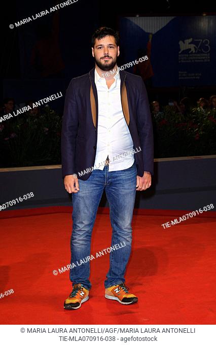 The actor Filippo Scicchitano during the red carpet of film Tommaso at 73rd Venice Film Festival, Venice, ITALY-06-09-2016