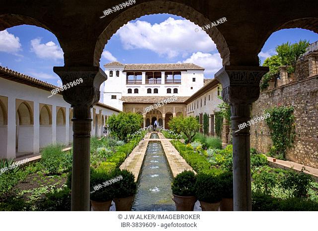 Palacio de Generalife, Alhambra, UNESCO World Heritage Site, Granada, Spain
