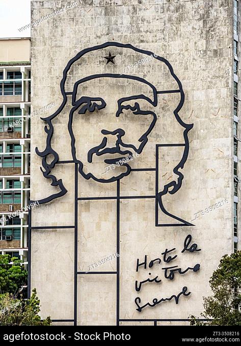 Che Guevara Memorial at Plaza de la Revolucion, Revolution Square, Havana, La Habana Province, Cuba