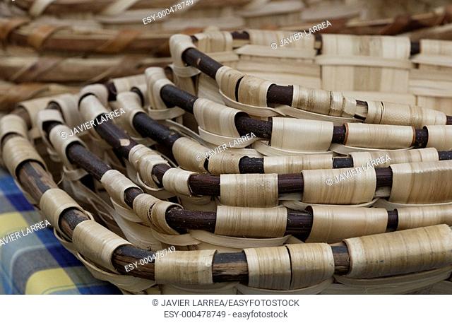Handicrafts, Artzai Eguna, Day of the Basque shepherd, Legazpi, Gipuzkoa, Basque Country, Spain