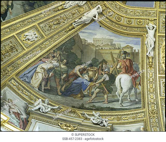 Martyrdom of St. Andrew 1623 Domenichino (1581-1641 Italian) Fresco Sant' Andrea della Valle, Rome, Italy