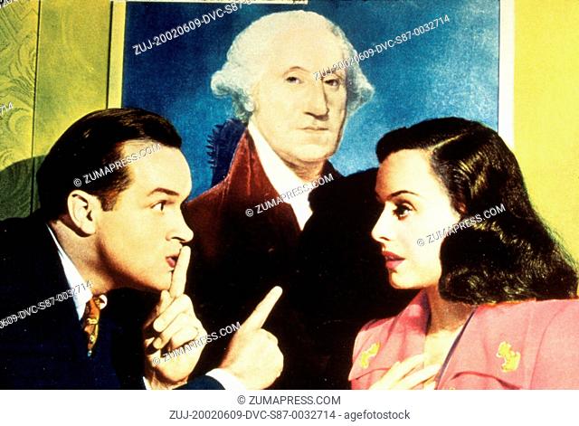 1941, Film Title: NOTHING BUT THE TRUTH, Director: ELLIOTT NUGENT, Studio: PARAMOUNT, Pictured: PAULETTE GODDARD, BOB HOPE