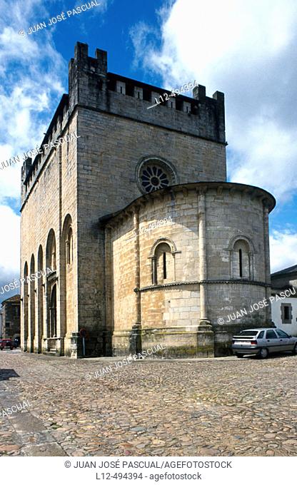 St. John's Romanesque church, Portomarín. Road to Santiago, Lugo province. Galicia, Spain