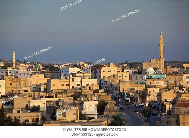 Jordan, Umm Qais-Gadara, the new town, sunset