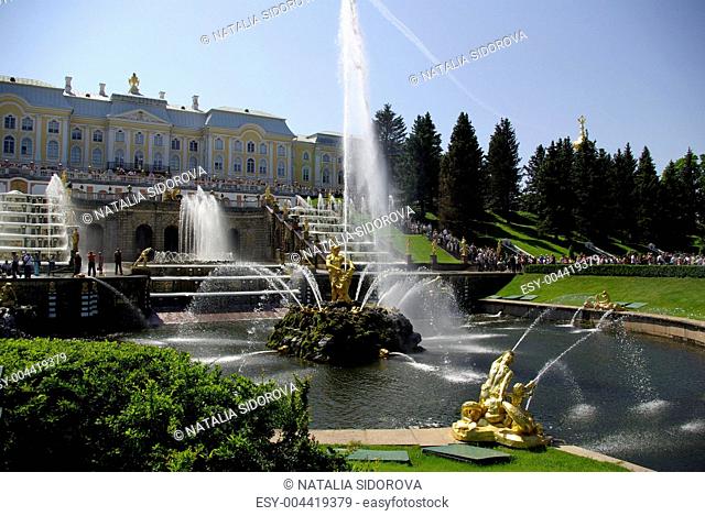 Fountains at Peterhof, Russia